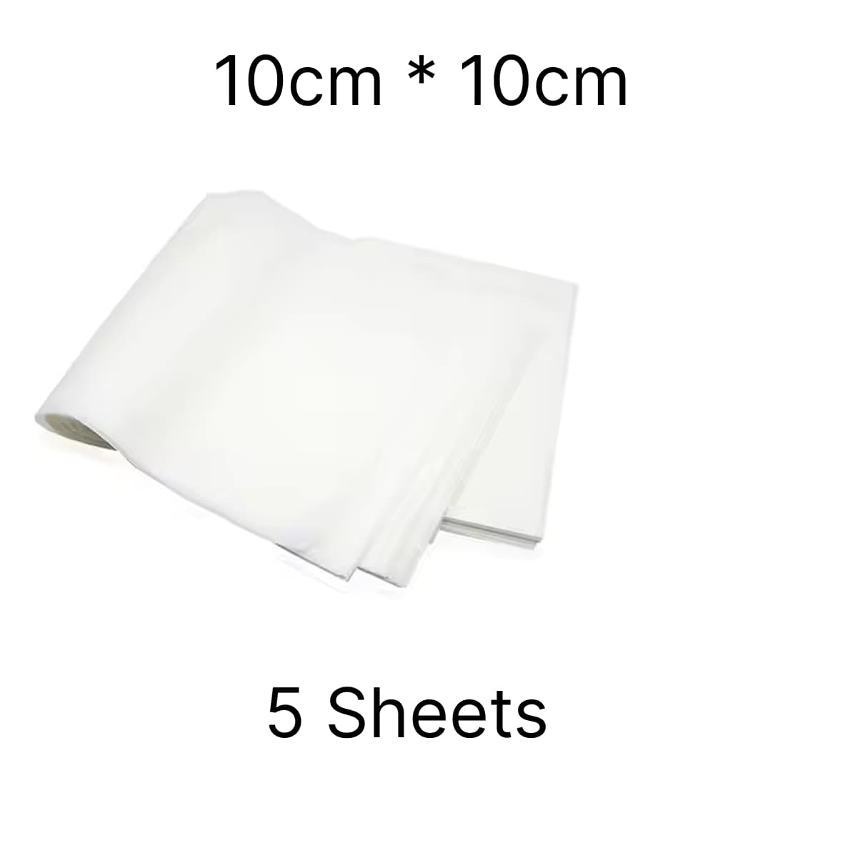 White 10*10cm 5 sheets
